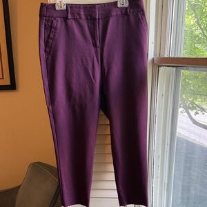 LOFT Women's Purple Julie Style Pants